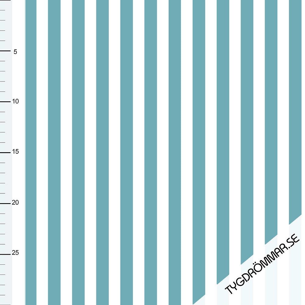 Vertical lines- Aqua Jersey knit Fabric