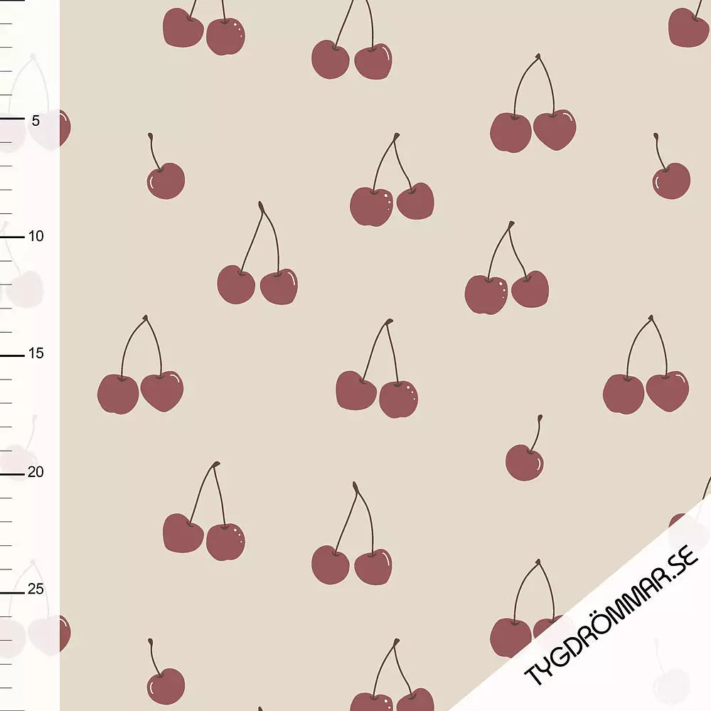 Cherry Jersey Knit Fabric